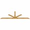 Ekena Millwork Saratoga Rough Sawn Timber Gable Bracket, Western Red Cedar, 108"W x 27"H x 2"D x 4"F, 6/12 Pitch GBW108X27X0204SAR00RWR - alternate 1